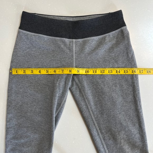 Ivivva Ribbed Cotton Blend Pants in Heathered Gray, Girls 14 - Picture 6 of 10